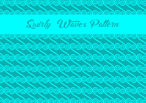 Aqua and Teal Decorative Summer Pattern for Creative Projects
