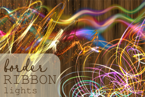 Border Ribbon Lights Decorative Elements
