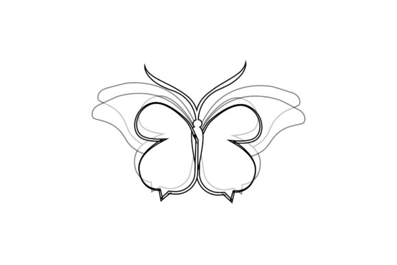 Butterfly Cute Decorative Outline: Elevating Your Creative Projects with Versatile Digital Art