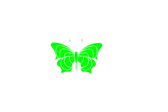 Butterfly Decorative Pretty Green: A Versatile Design for Creative Projects