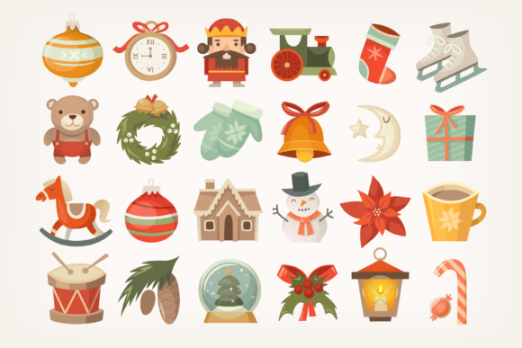 Christmas Decorative Elements for Creative Projects