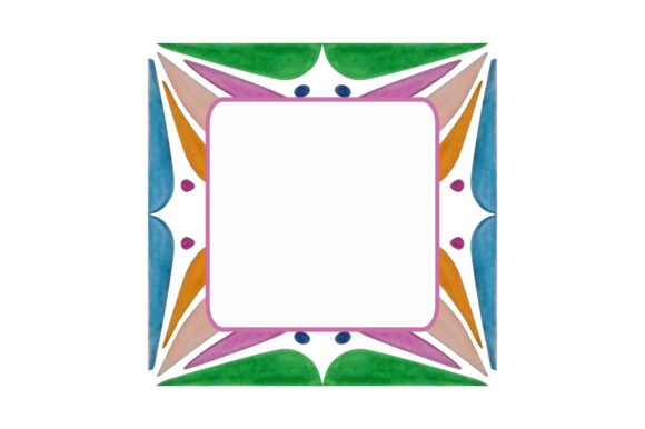 Decorative Frame with Ornament Border