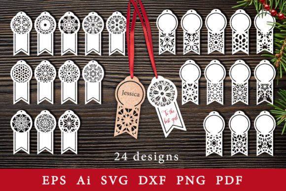 Decorative Gift Tags: SVG for Cutting