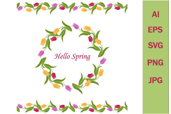 Decorative Round Flower Frame: Elevating Digital Design with Timeless Elegance