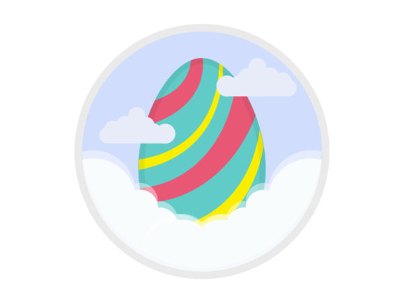 Easter Egg Bunny Decorative Design