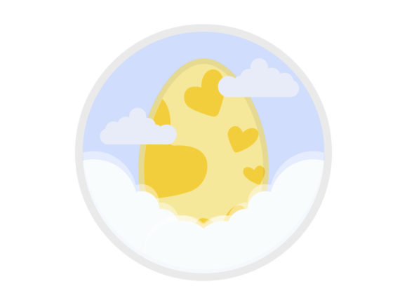 Easter Egg Bunny Decorative Love