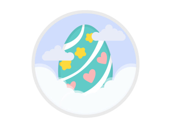 Easter Egg Decorative Love Star
