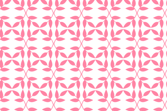 Floral Pink Leaf Decorative Pattern