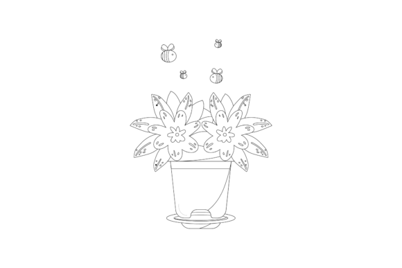 Flower Decorative in Pots Outline: A Comprehensive Evaluation for Designers and Crafters