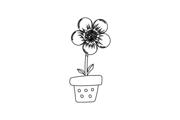 Flower s Beauty Decorative Outline