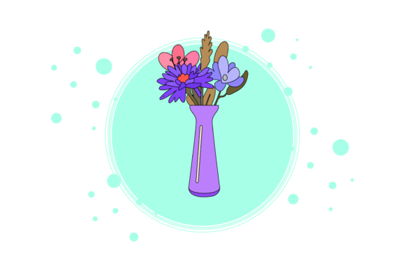 Flowers Pot Decorative Circle Bubble: A Versatile Asset for Your Creative Projects