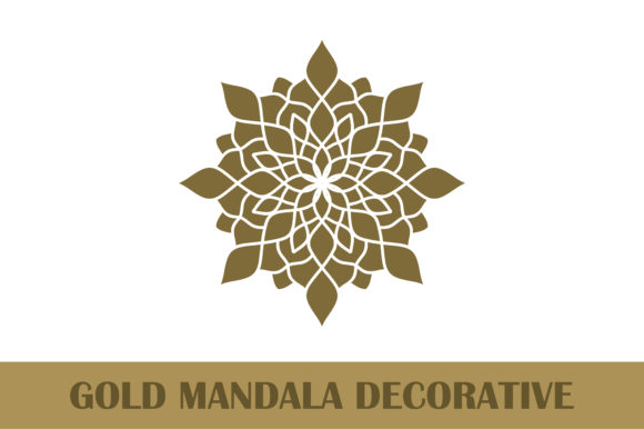 Gold Mandala Decorative Art: A Guide to Downloading and Using EPS and JPEG Files