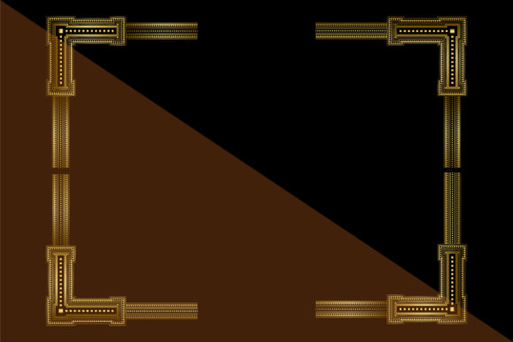 Luxury Golden Decorative Frames Graphic: Elevating Visual Identity