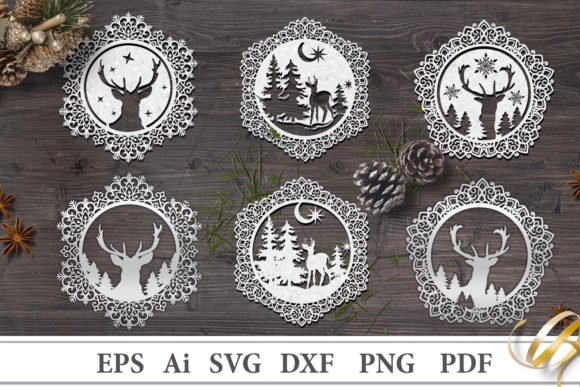 Transform Your Holiday Crafting with Decorative Christmas Stencils Featuring Elegant Deer