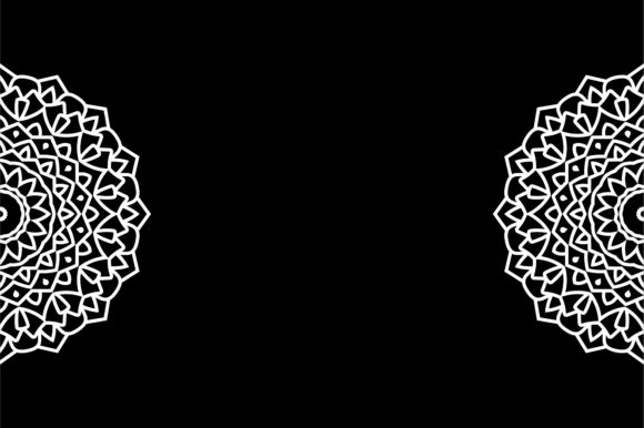 White Mandala Decorative Vector Design Graphic